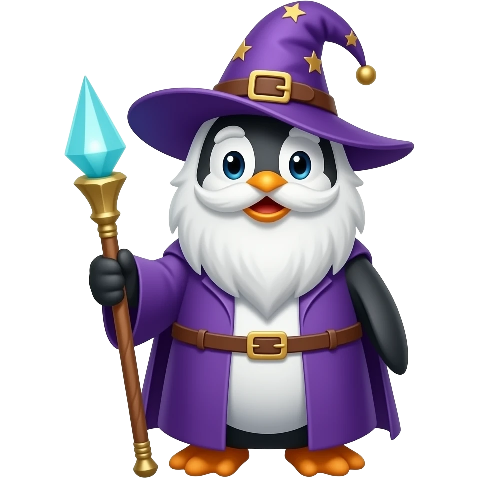 Penguin Wizard emoji