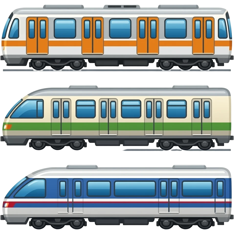 🚋🚃🚃🚃 emoji