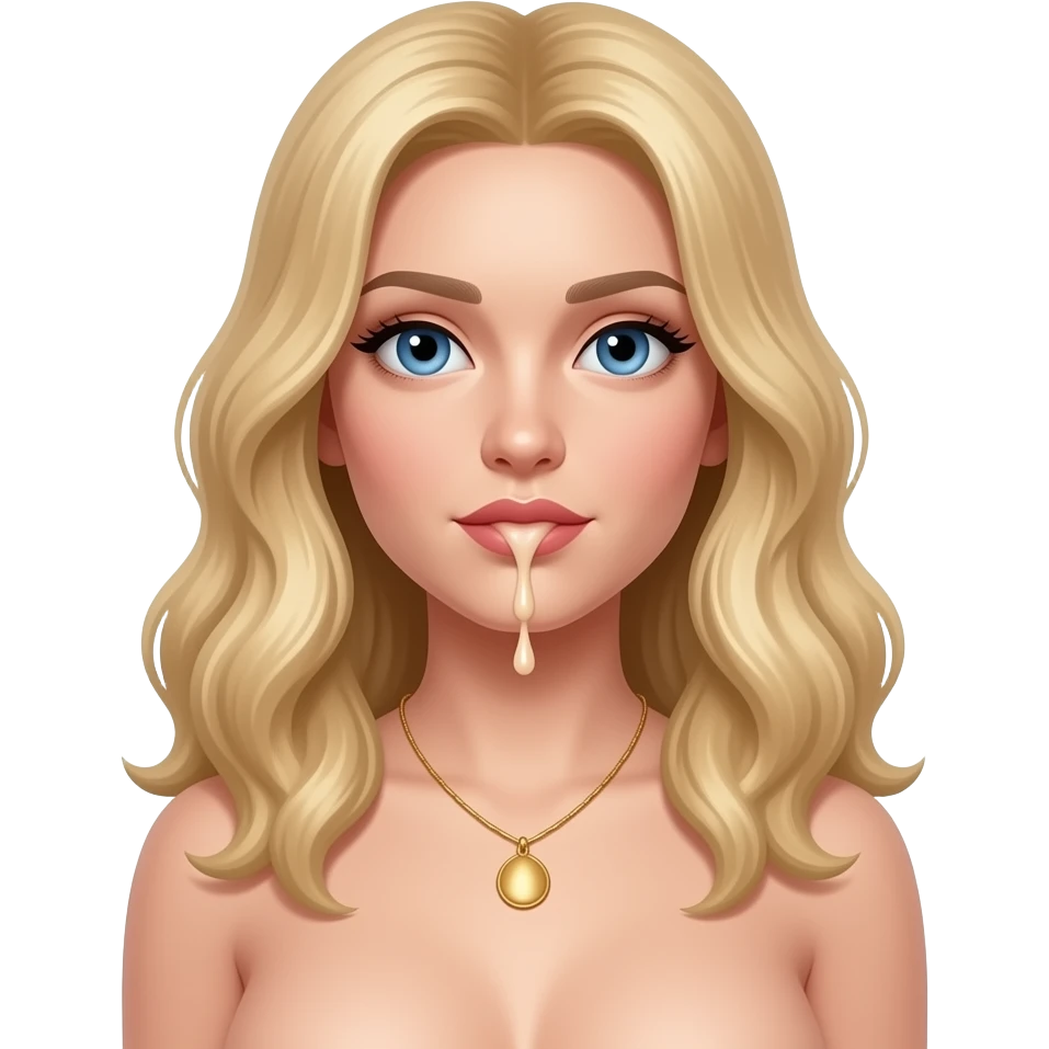 Semen all over naked blonde hair blue eyed boobs emoji