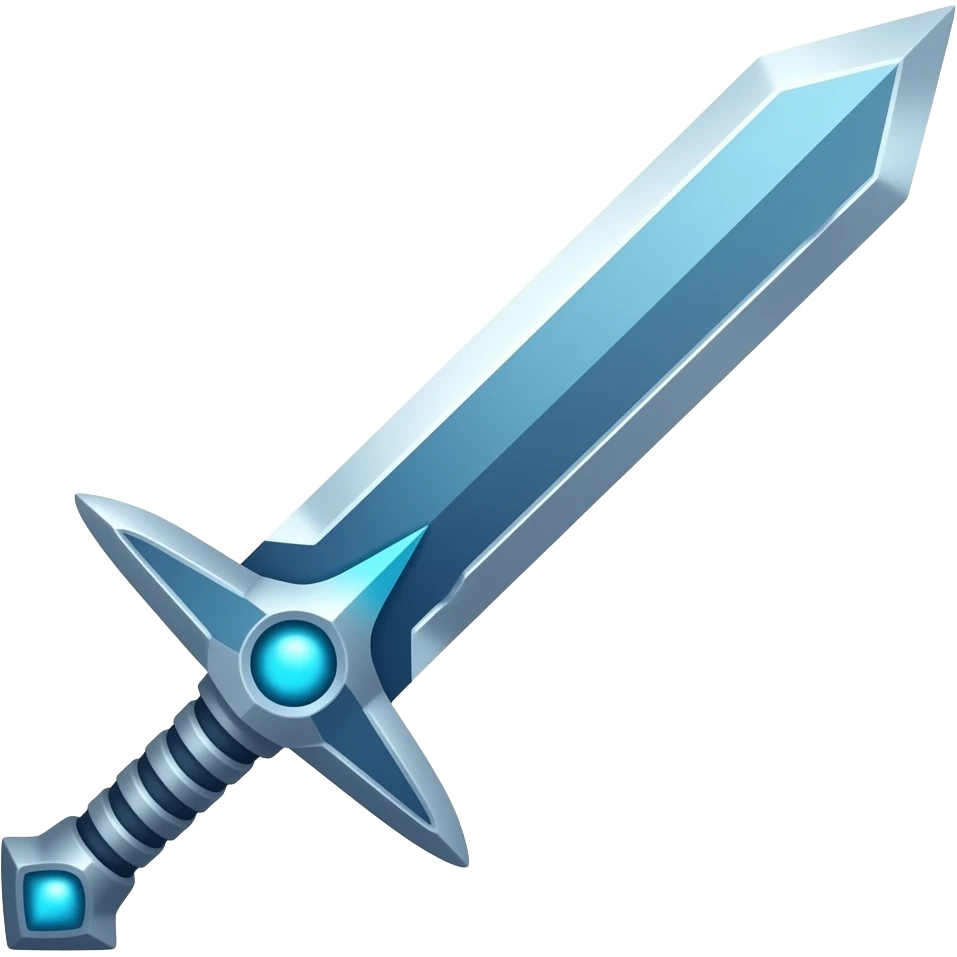 A blue future sword emoji