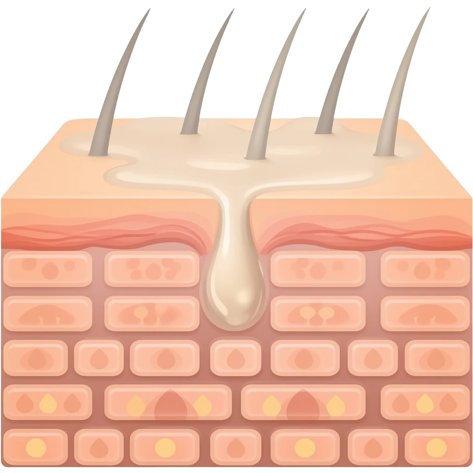 피부 피지 emoji