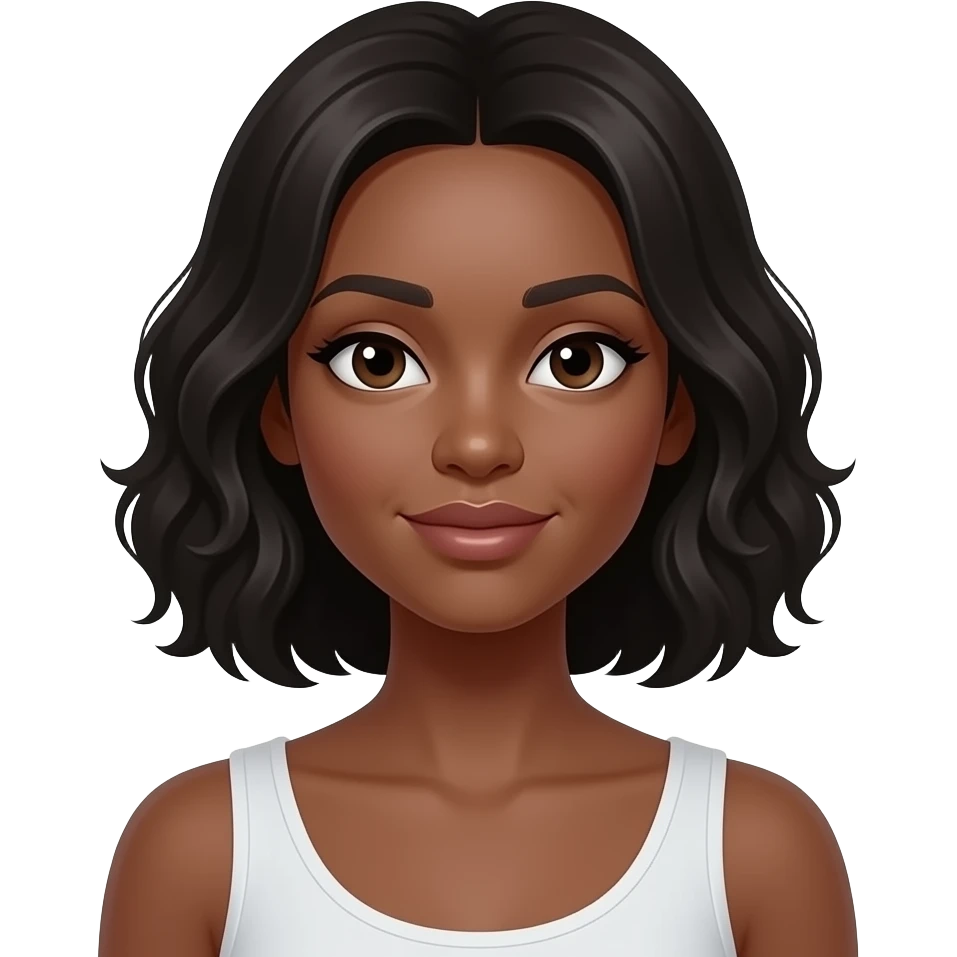 slim thick darkskin woman emoji