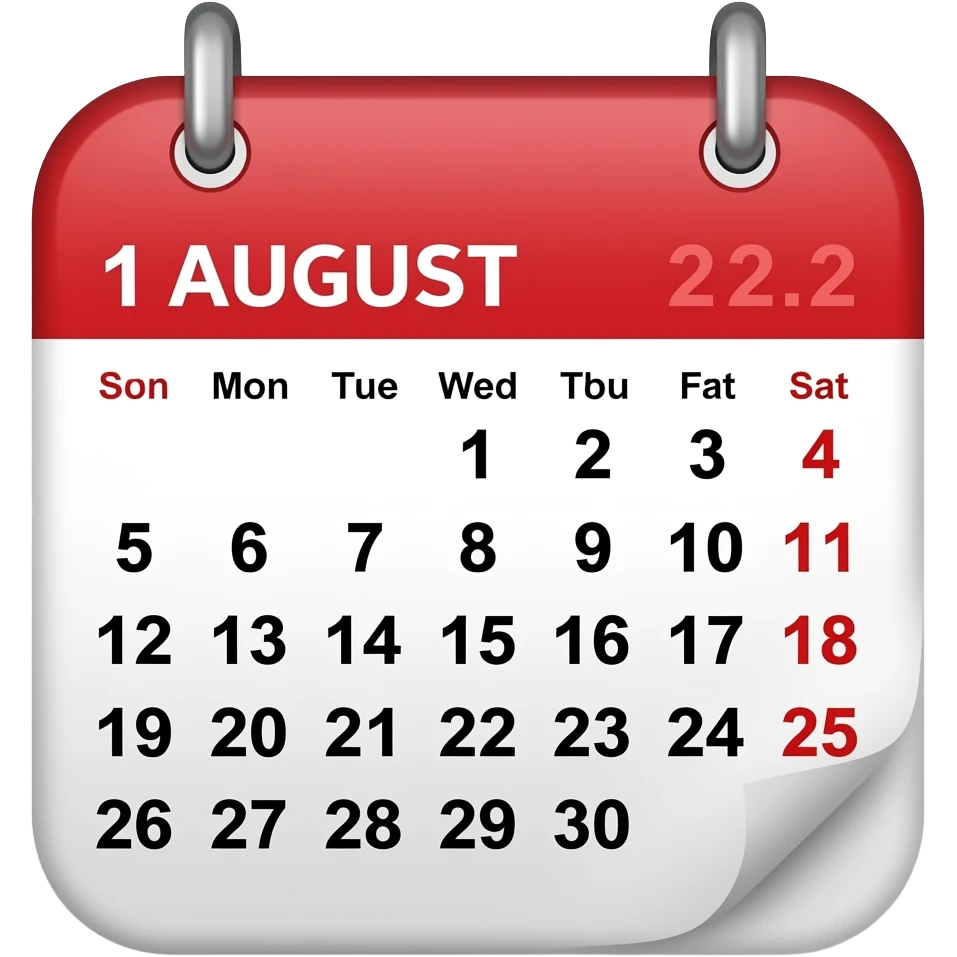 1 AUG emoji