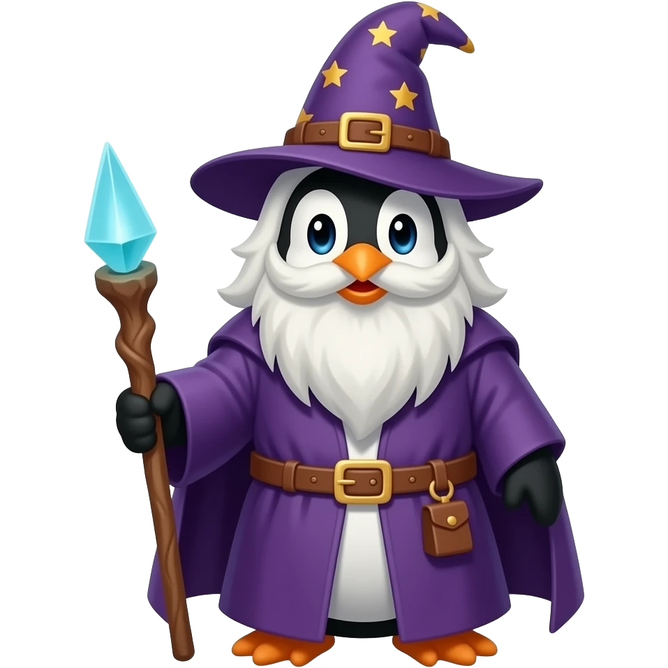 Penguin Wizard emoji