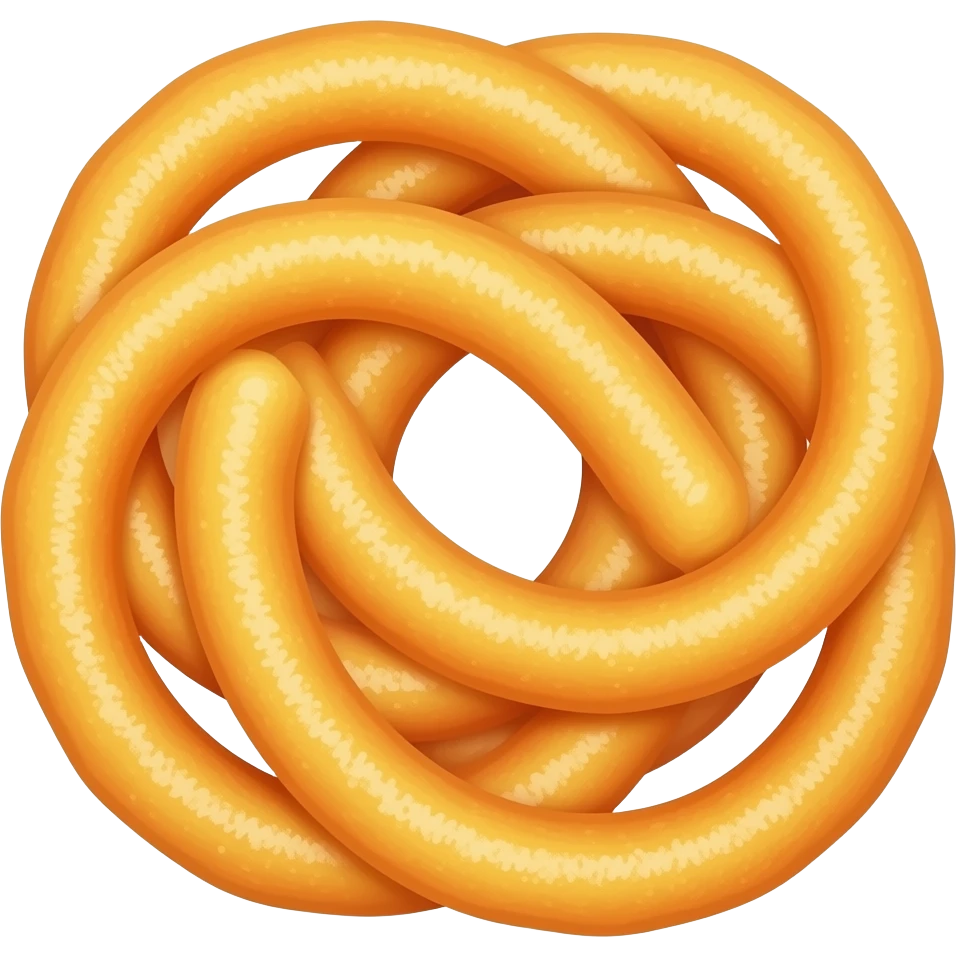 Thin jalebi orange emoji