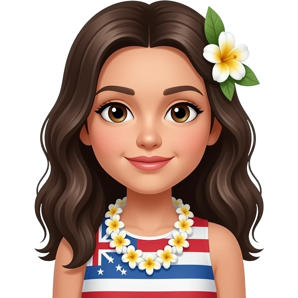 hawaii girl emoji
