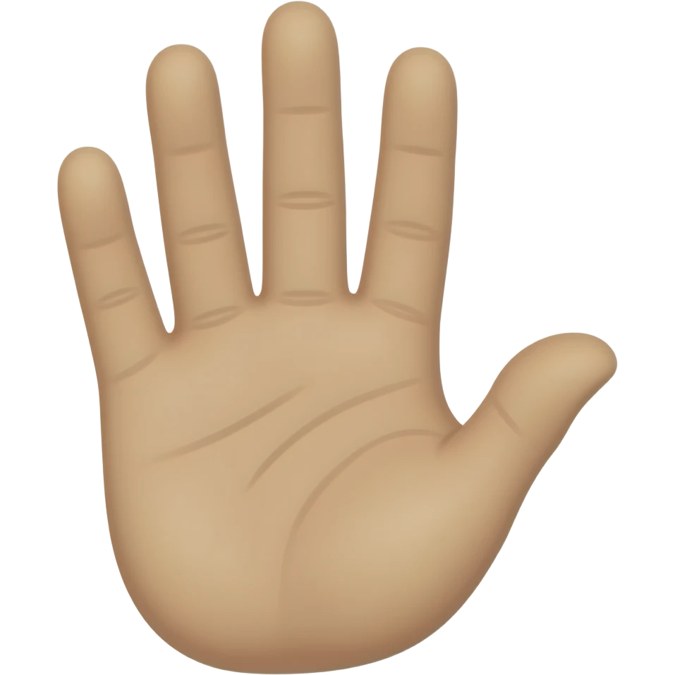 Hand gesture for emoji