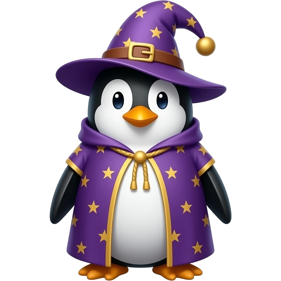 Penguin Wizard emoji