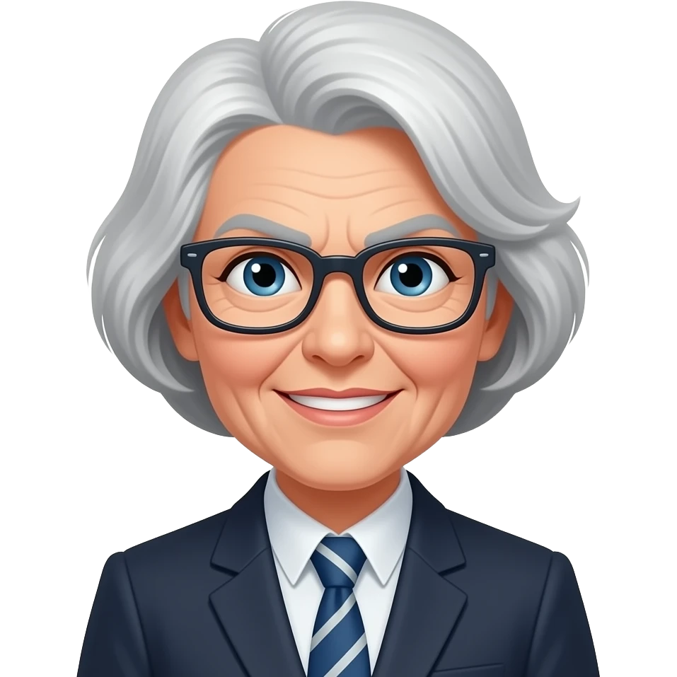 Une vieille dame mechante prof de techno emoji
