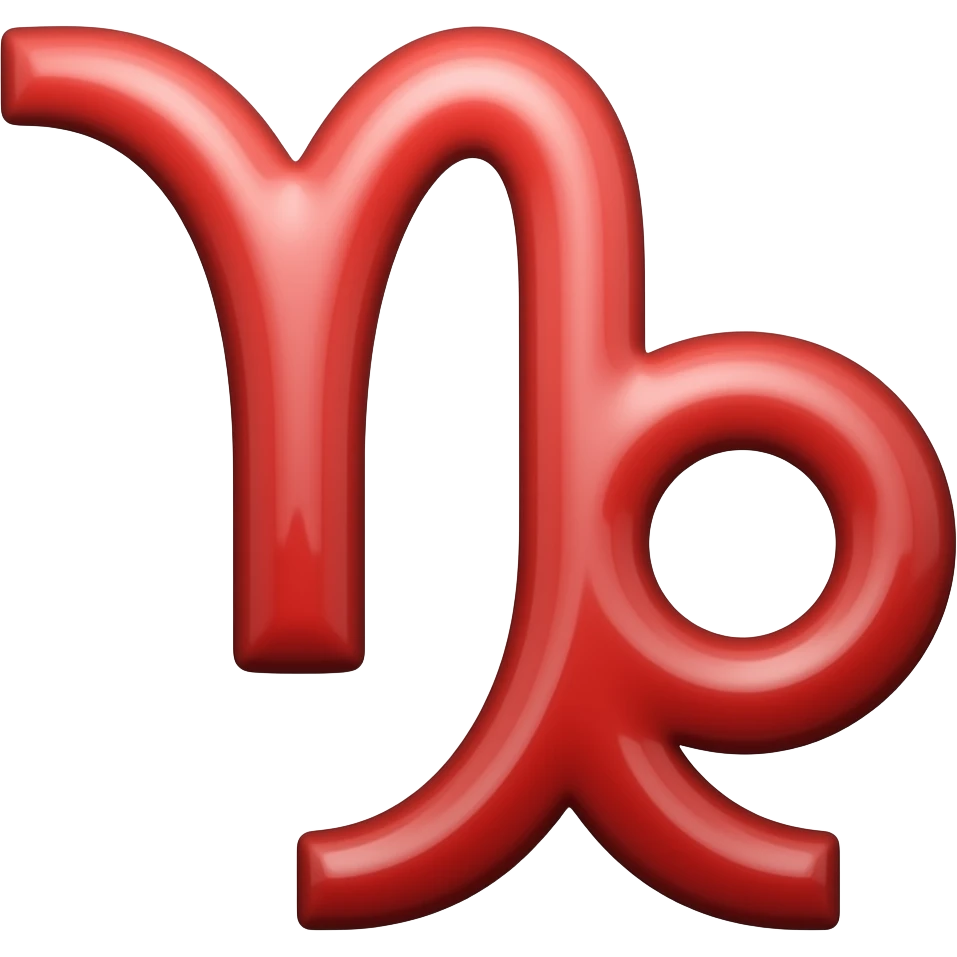 Nostalgic red Aries type shit emoji