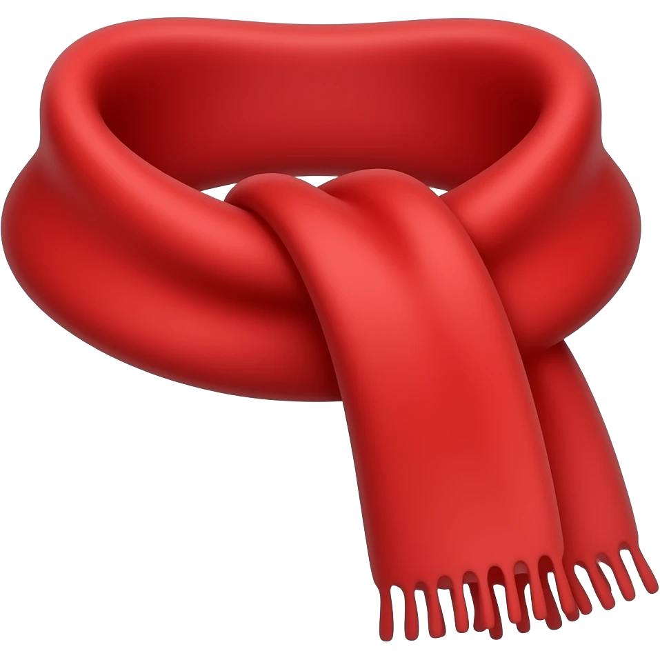 red scarf emoji