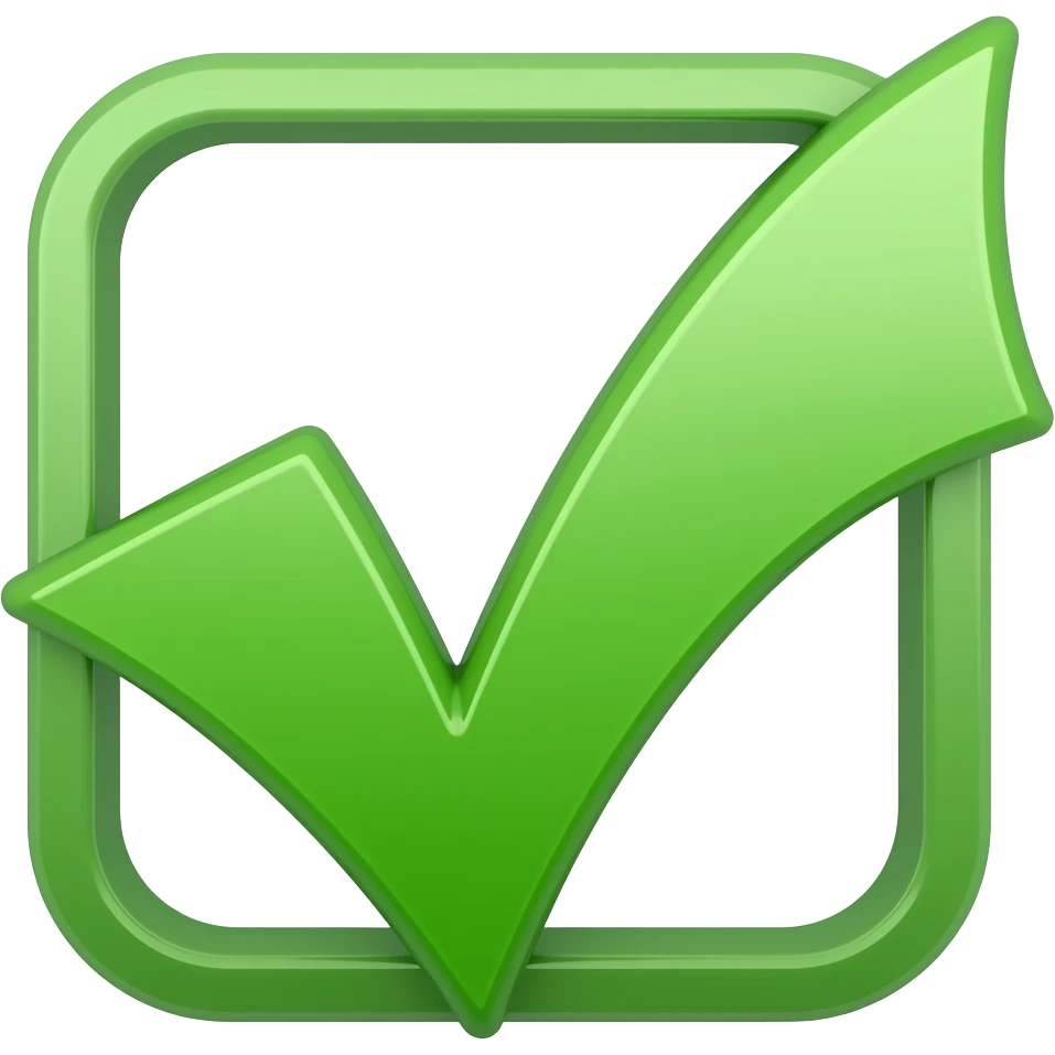 Green checkmark emoji