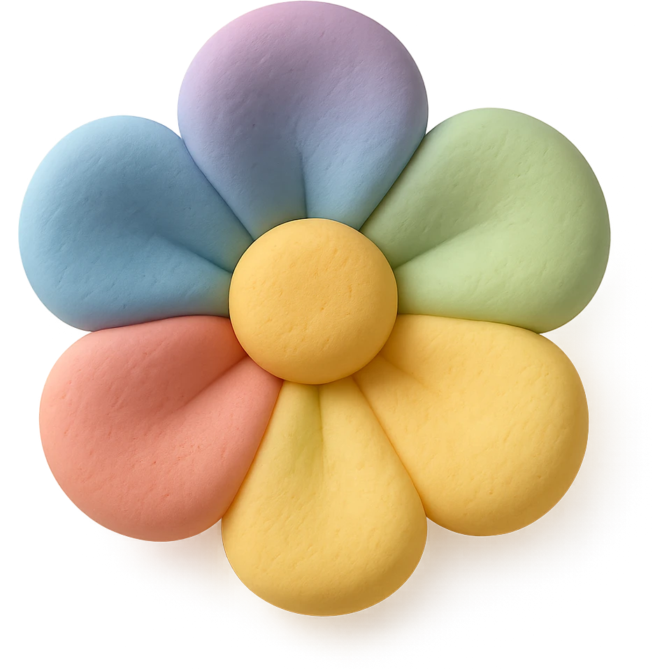 rainbow flower emoji
