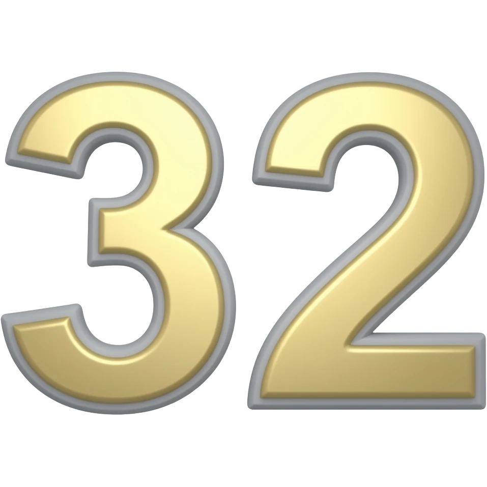 Numberblocks 32 emoji