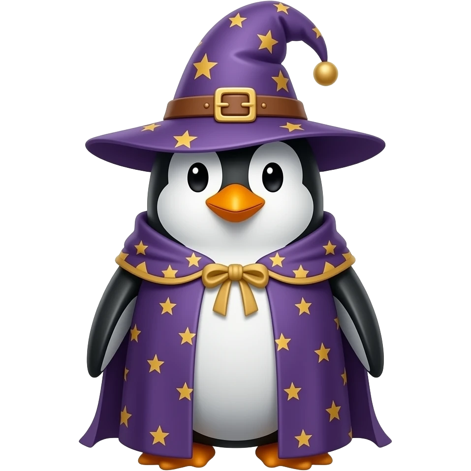 Penguin Wizard emoji