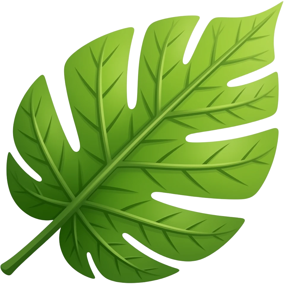 single leaf AND shadow emoji