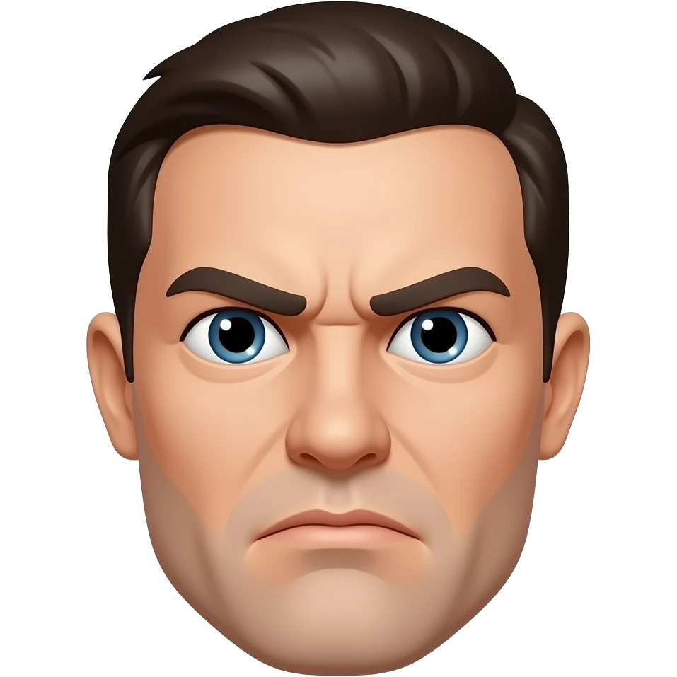Лицо с нахмуренными бровями emoji