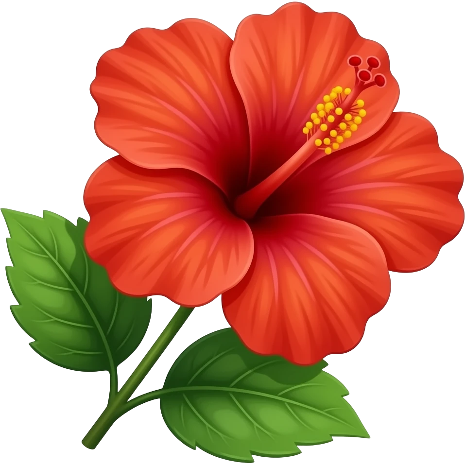 Hibiscus flower emoji