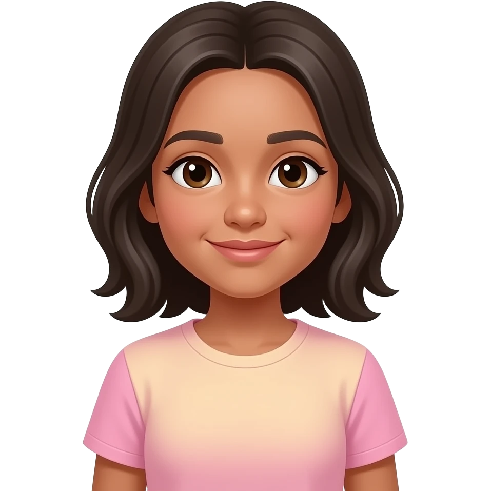 Ha la pelle scura vengo dal Brasile ho 11 anni e adoro il rosa e il giallo pastello ho la pelle più chiara e ho solo una maglietta sola E sono una femmina emoji