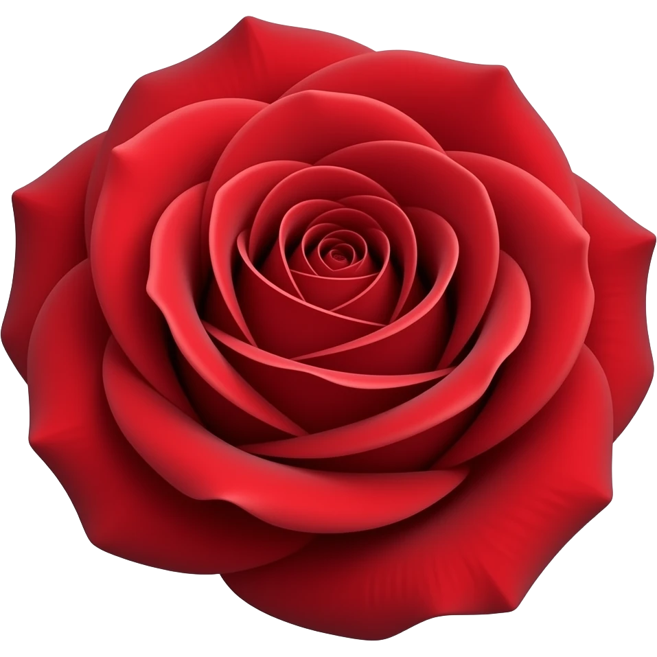 realistic hd red rose emoji