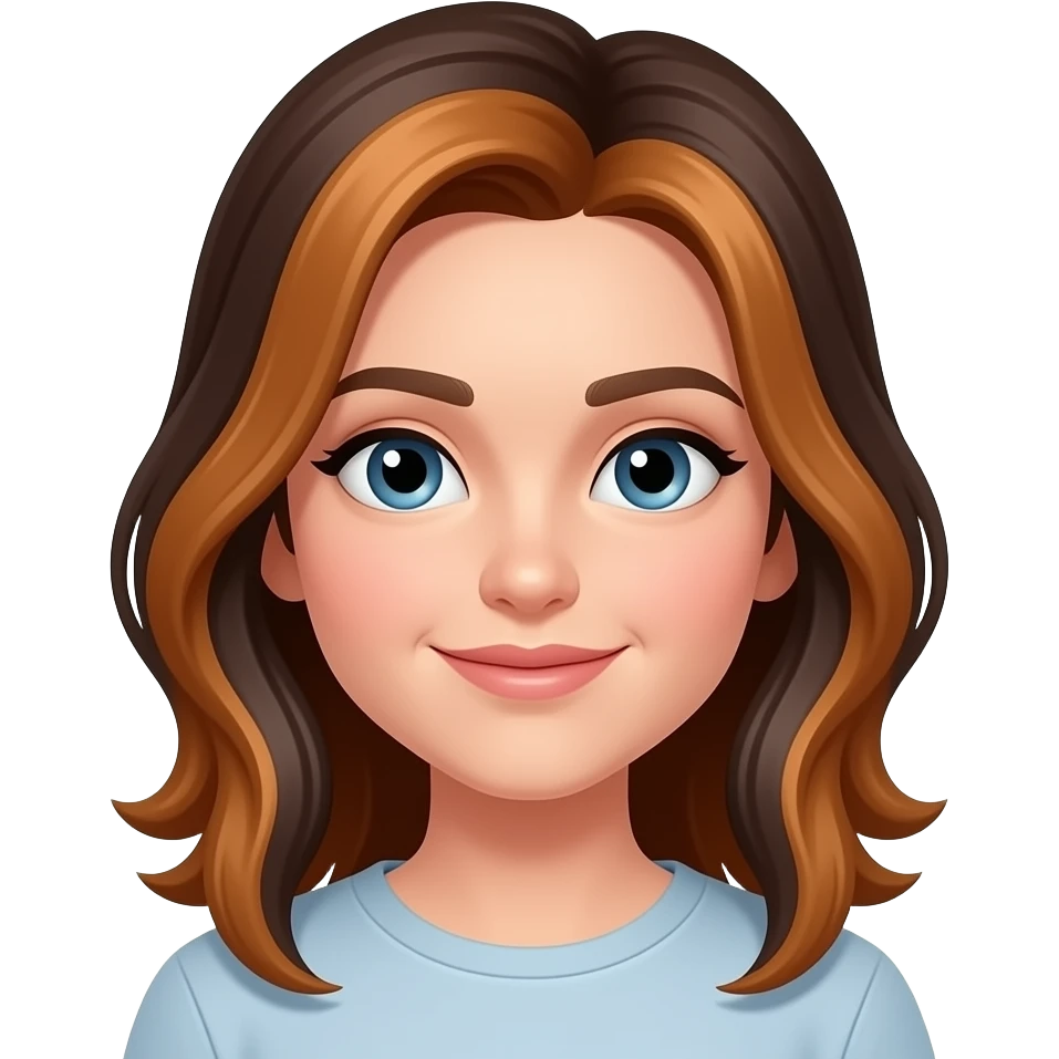 Brown, light ginger, black emoji