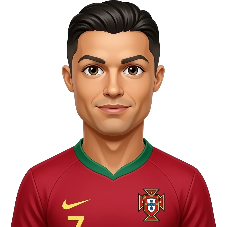 cristiano ronaldo with portugal jersey emoji