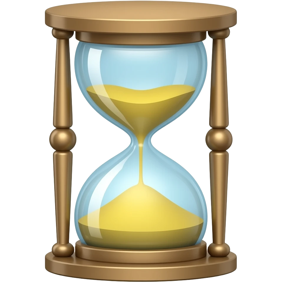sand clock emoji