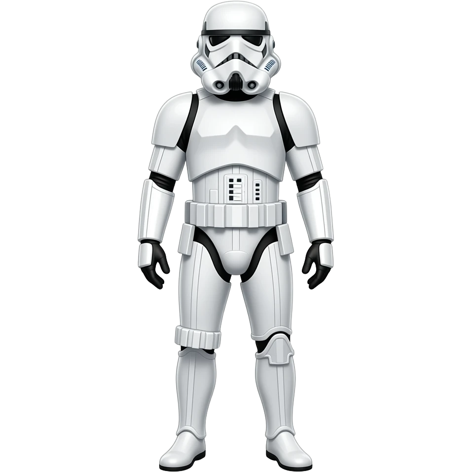 Full Length body Realistic stormtrooper emoji
