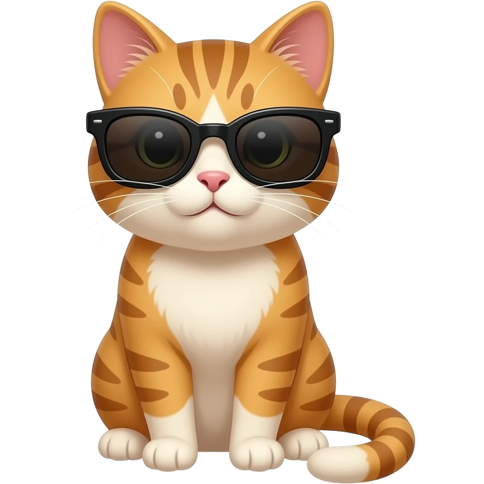 Cat wearing sunglasses emoji