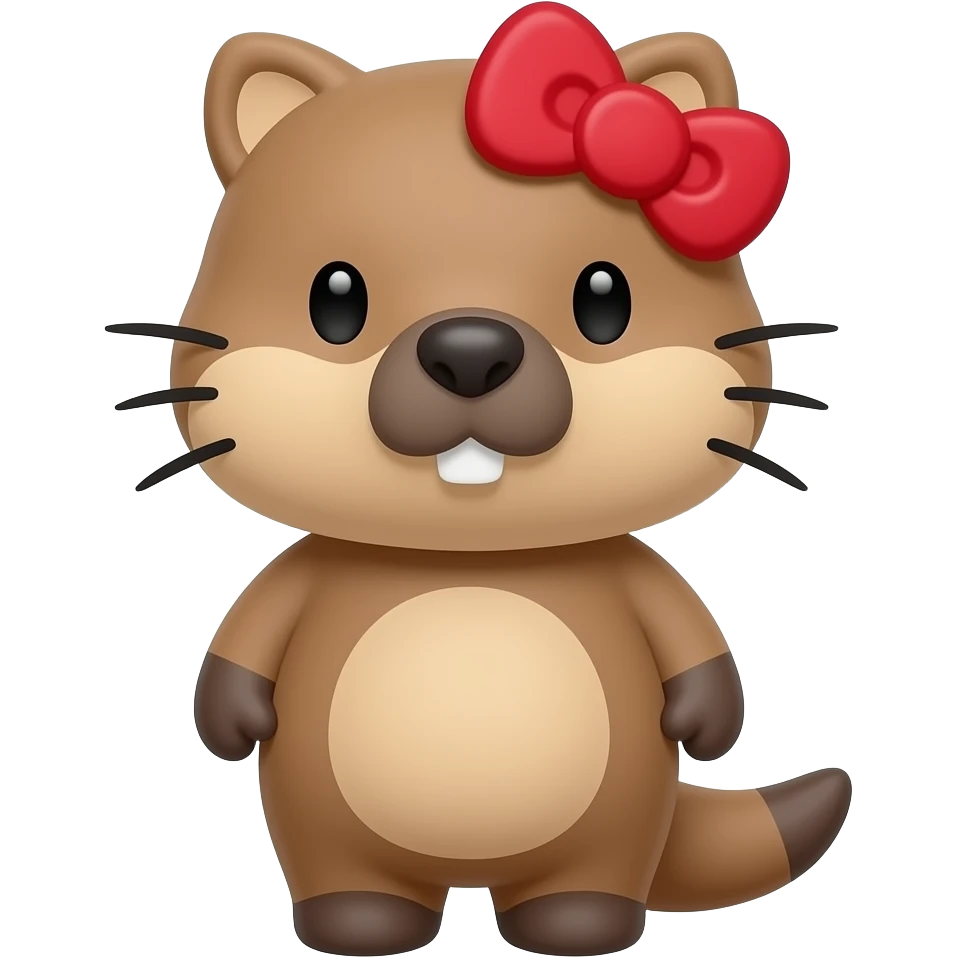 hello kitty as a capybara emoji