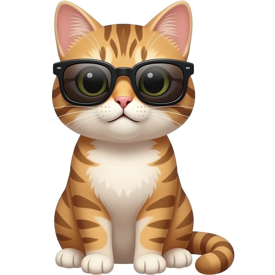 Cat wearing sunglasses emoji