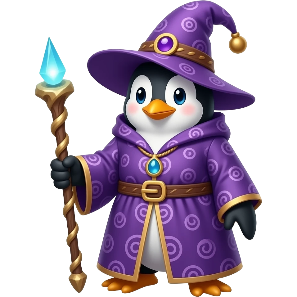 Penguin Wizard emoji