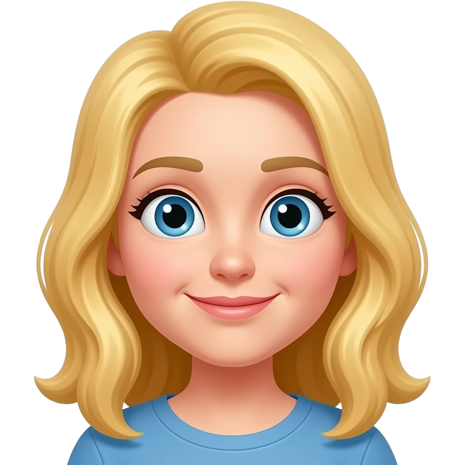 silly blonde emoji
