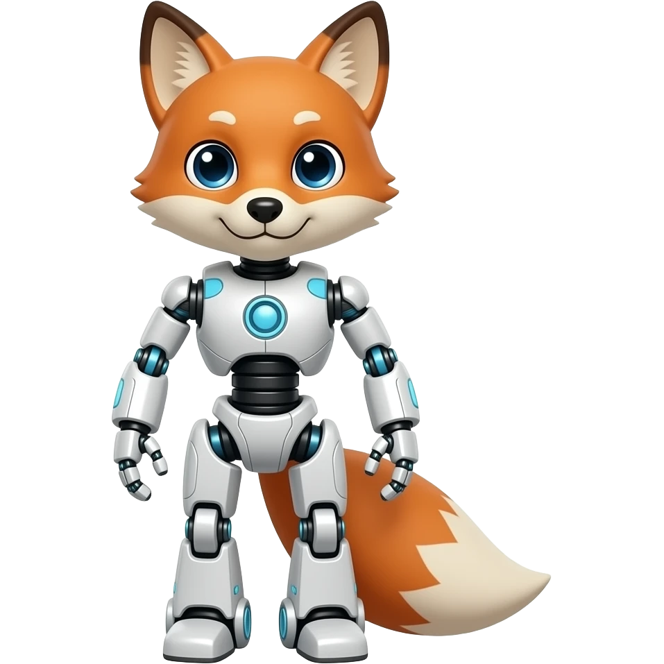 A humanoid robot fox emoji