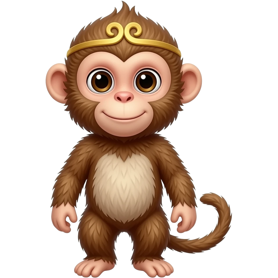 Chinese zodiac (realistic) Monkey not a cartoon emoji