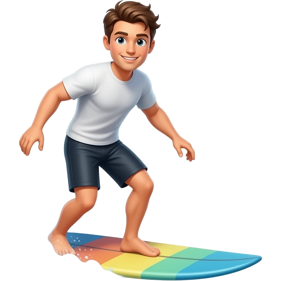 man surfing emoji