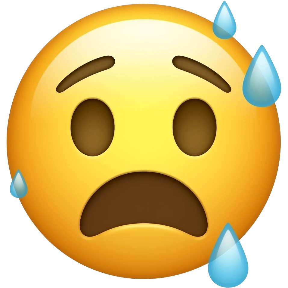 Panic face emoji emoji