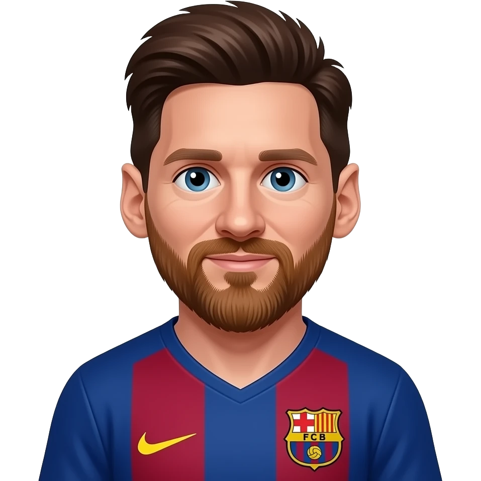 messi barcelona emoji