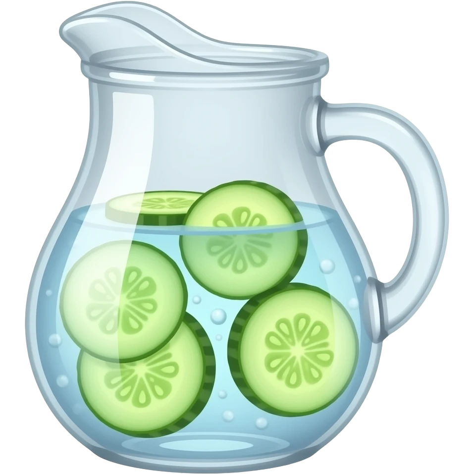 cucumber water in a jug emoji