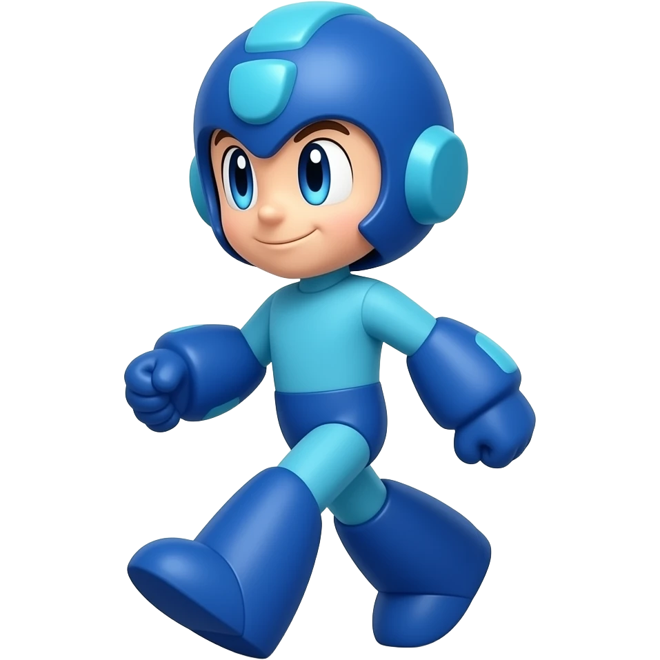 Mega Man is walking emoji