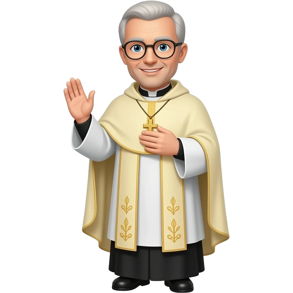 Priest blessing hand emoji