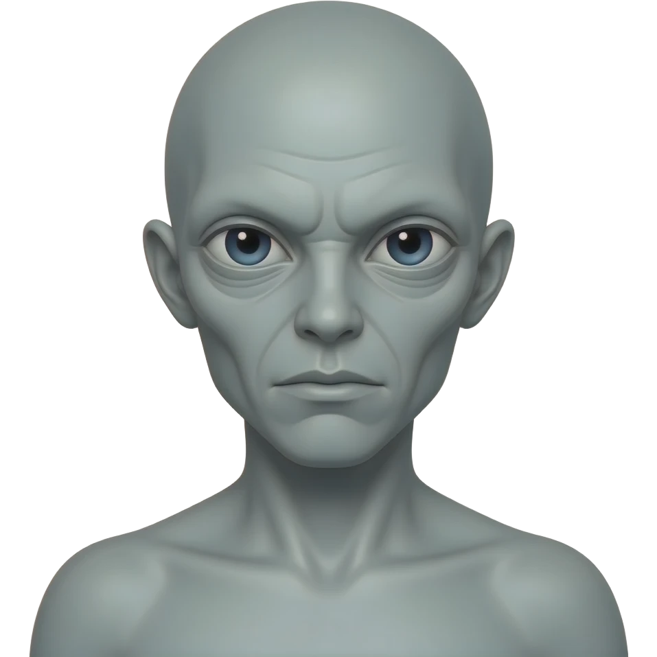 Alien naked emoji