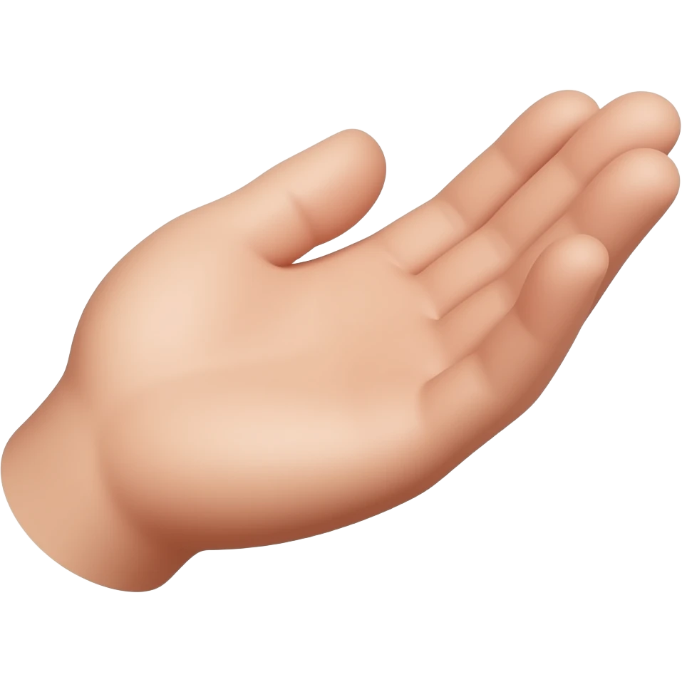 offering empty hand emoji