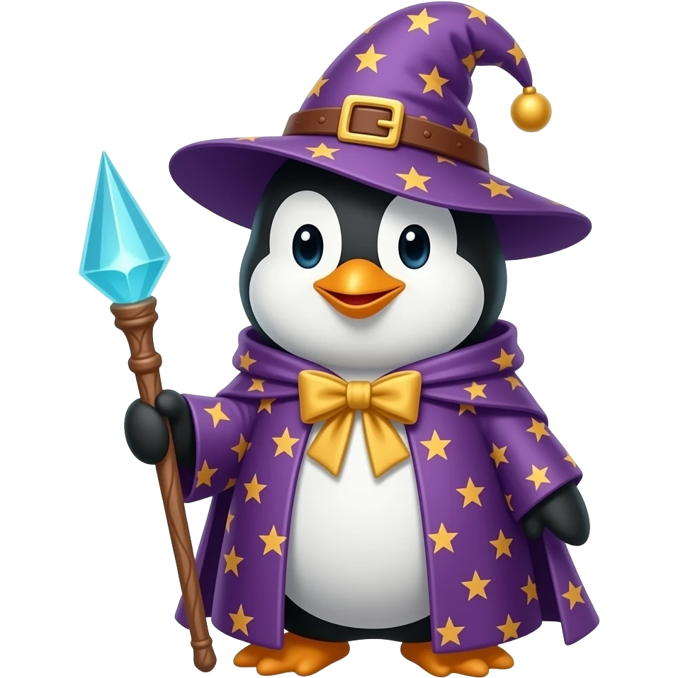 Penguin Wizard emoji