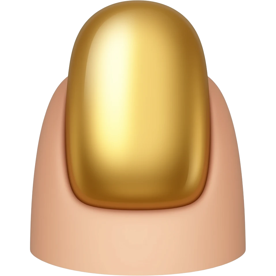 Золотой маникюр emoji