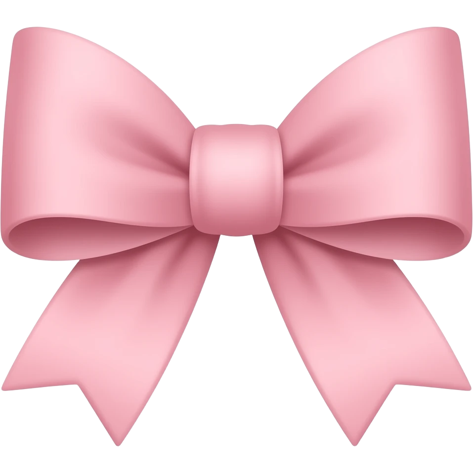 light pink bow emoji