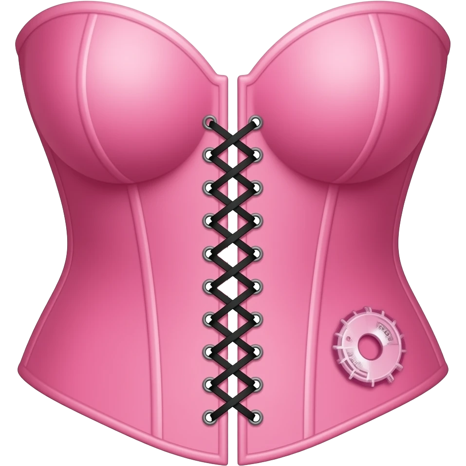 Pink underbust corset emoji
