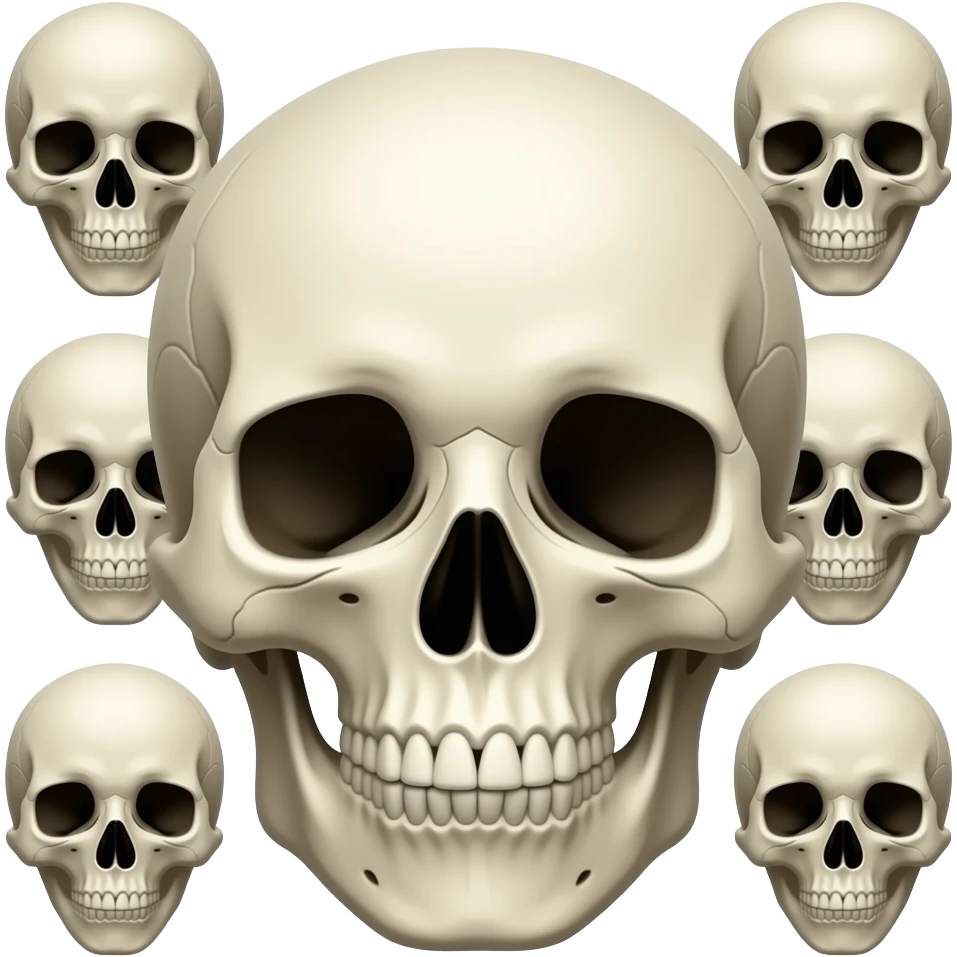 Skulls हेड केवलवन हेड emoji