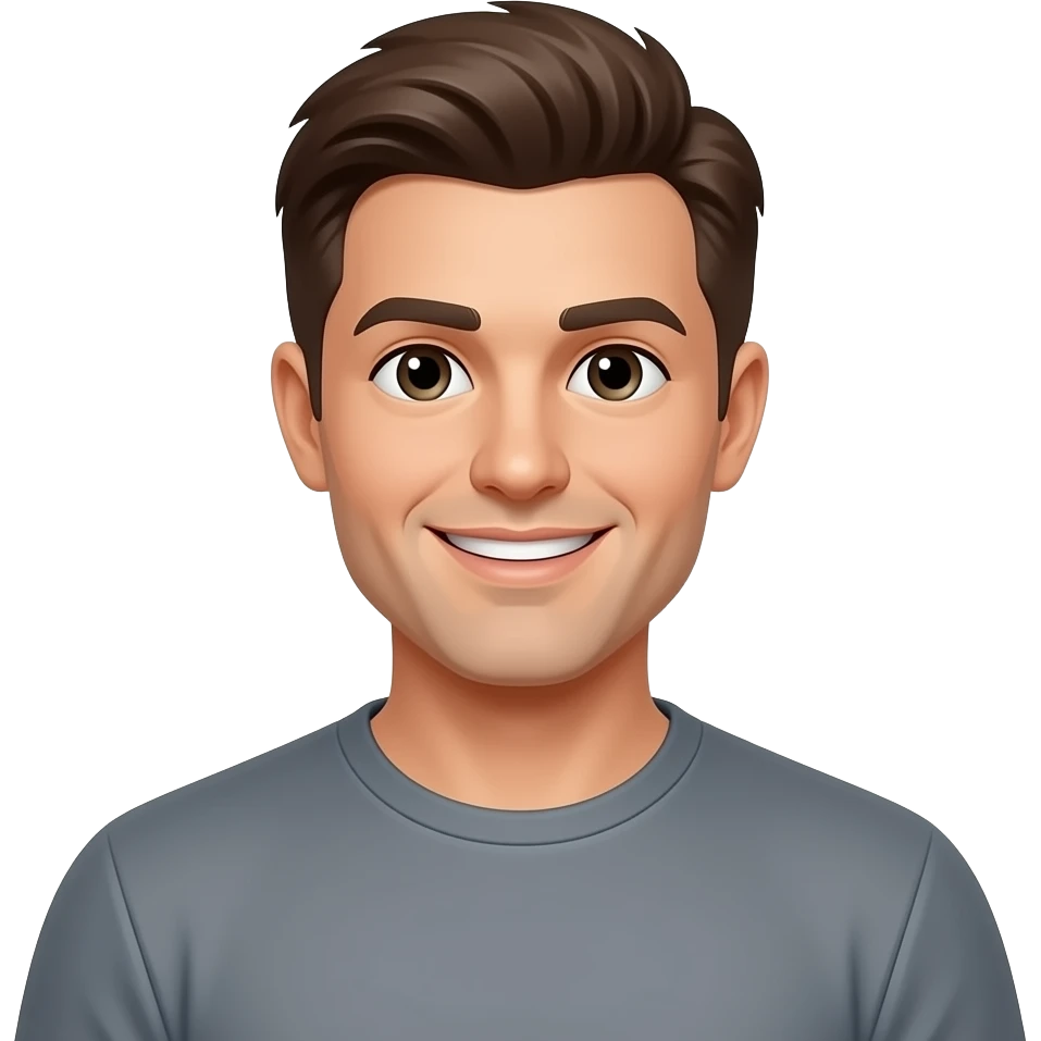 Мужчина радостный активный emoji