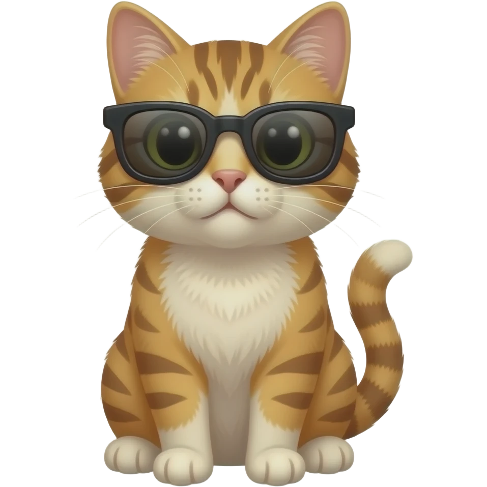 Cat wearing sunglasses emoji